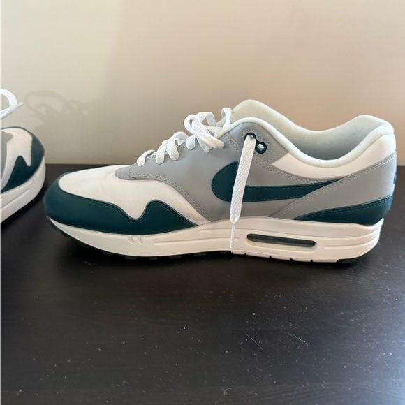 Nike Air Max 1 White and Teal Sneakers - Picture 5 of 7